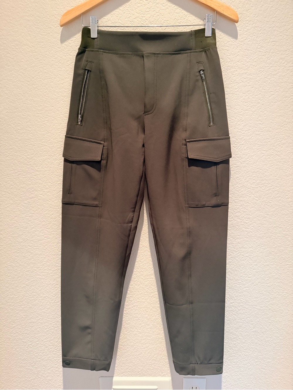 Athleta Olive Green Cargo Jogger Pants
